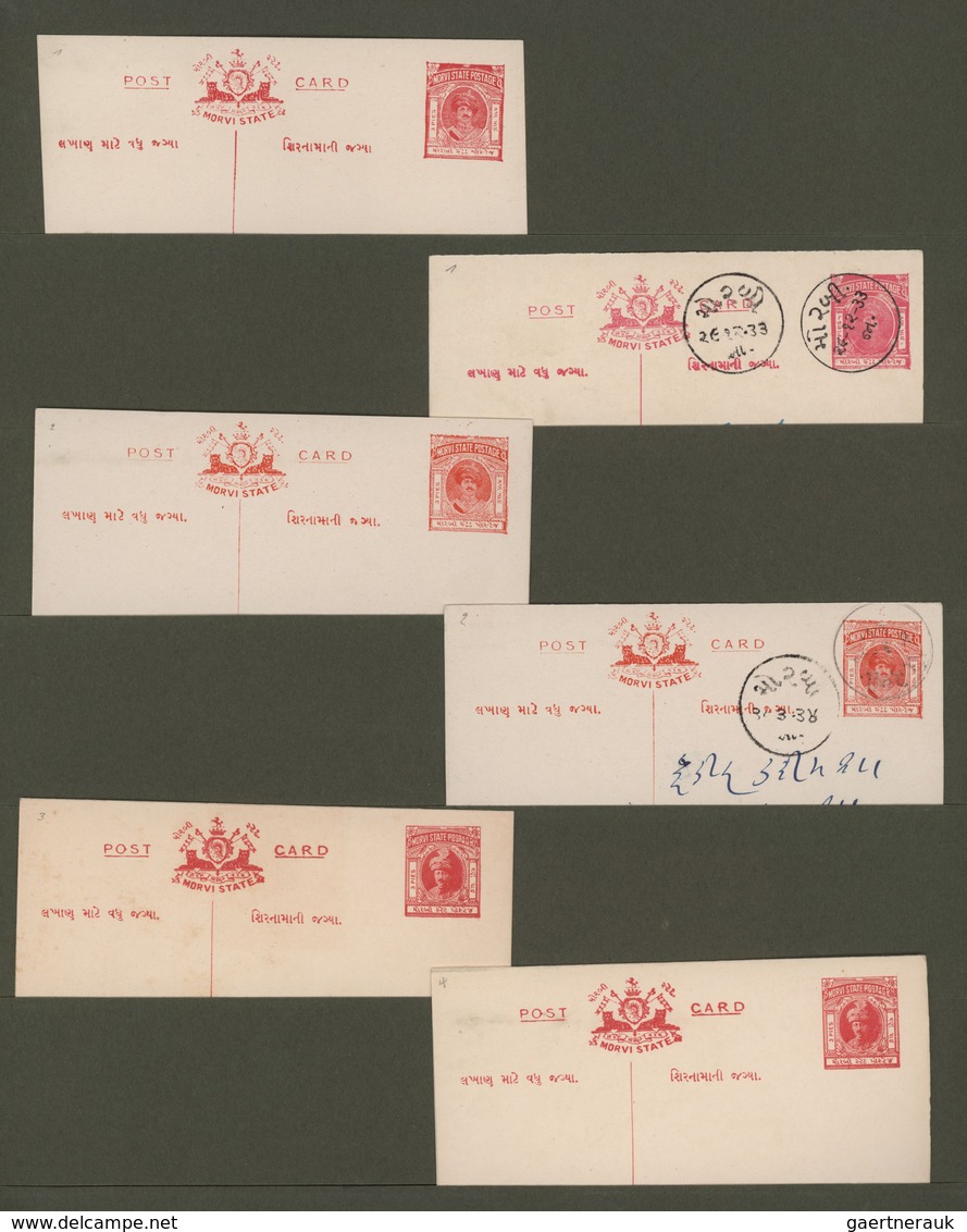 Indien - Feudalstaaten: 1880-1950 POSTAL STATIONERY: Comprehensive collection of more than 340 posta