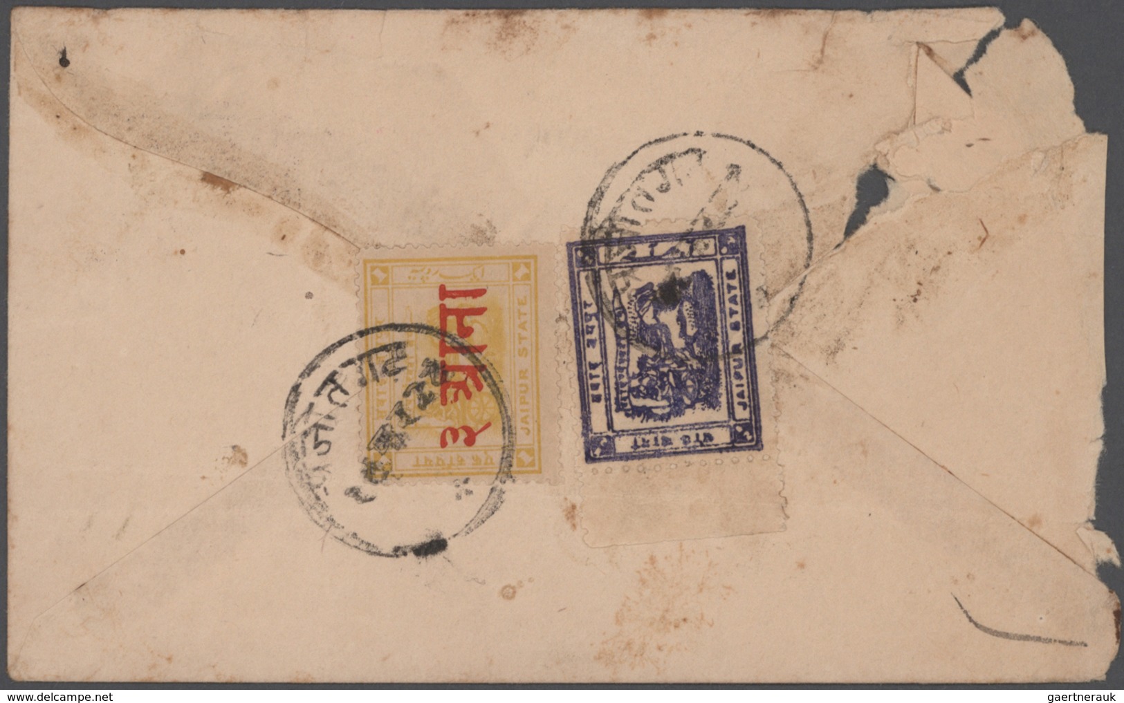 Indien - Feudalstaaten: 1920's-40's: Group Of 22 Covers, Picture Postcards And Postal Stationery Ite - Otros & Sin Clasificación