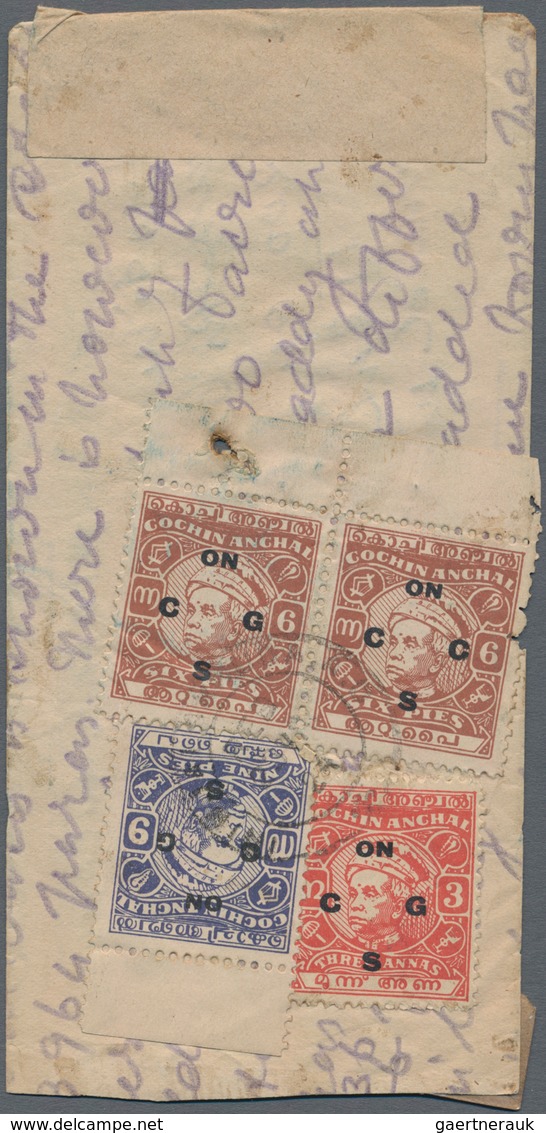 Indien - Feudalstaaten - Cochin: COCHIN 1894-1949: About 80 Covers And Postcards Plus 16 Uprated Pos - Autres & Non Classés