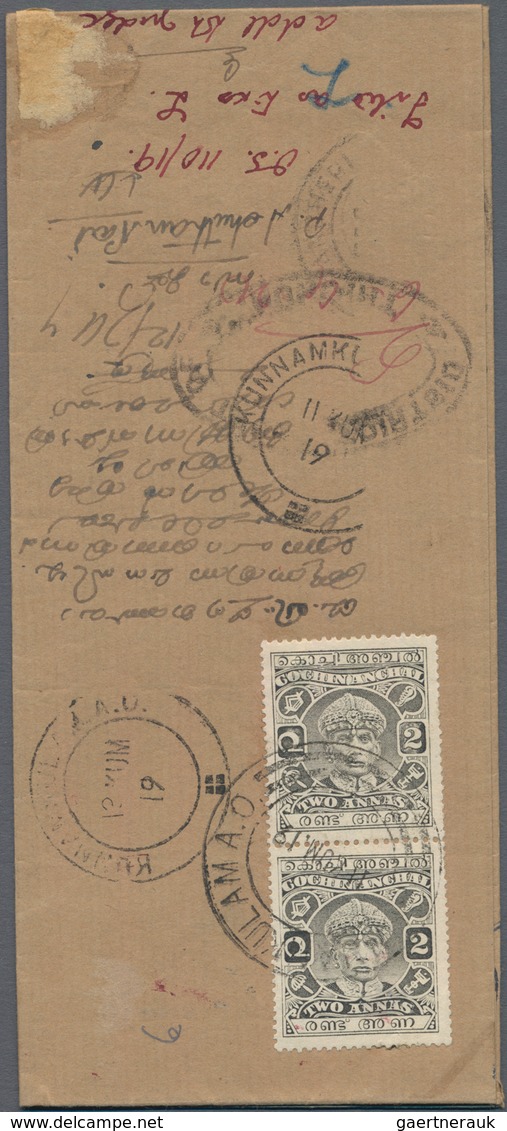 Indien - Feudalstaaten - Cochin: COCHIN 1894-1949: About 80 covers and postcards plus 16 uprated pos