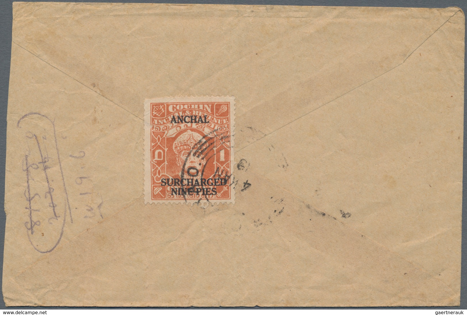 Indien - Feudalstaaten - Cochin: COCHIN 1894-1949: About 80 covers and postcards plus 16 uprated pos