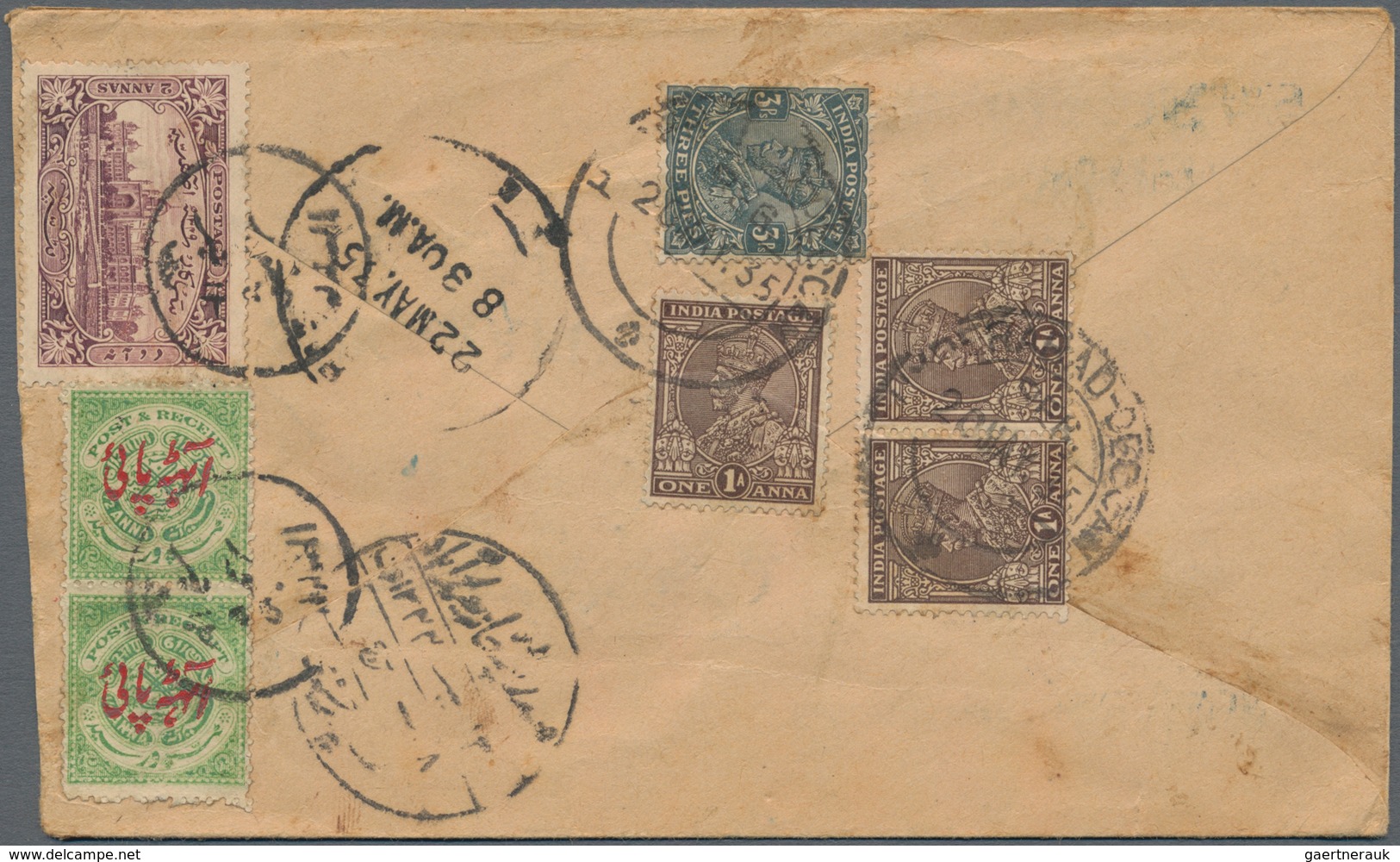 Indien - Feudalstaaten - Hyderabad: HYDERABAD 1906-1940's: About 80 Covers Bearing Hyderabad-British - Autres & Non Classés