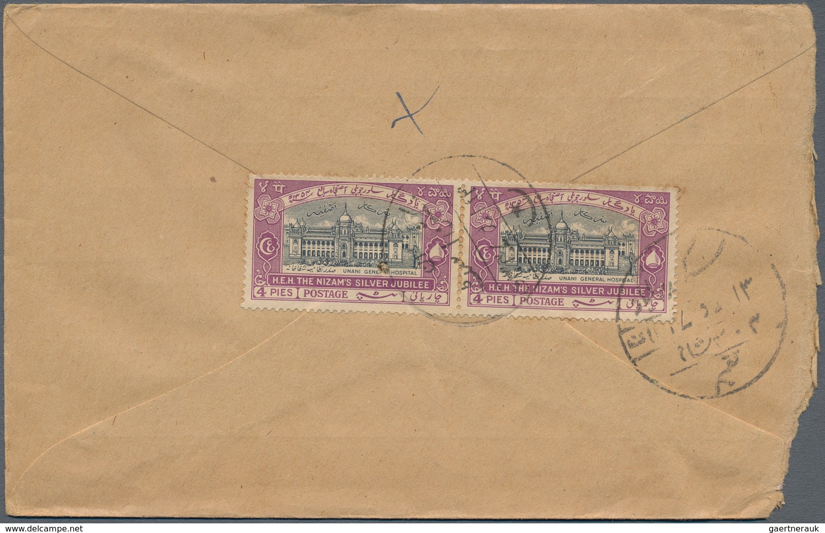 Indien - Feudalstaaten - Hyderabad: 1880's-1940's: More Than 70 Covers, Postcards And Postal Station - Andere & Zonder Classificatie