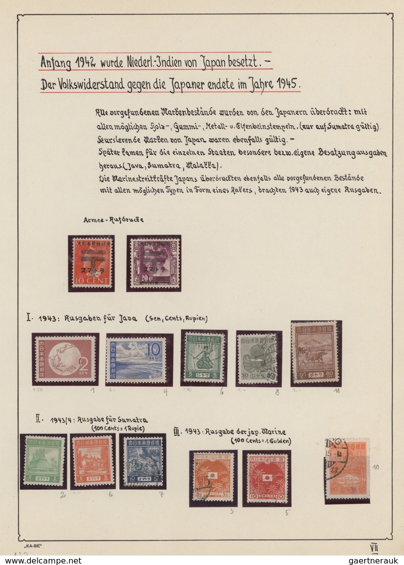 Indonesien: 1870-2008: Comprehensive collection of mint and used stamps plus miniature sheets, hundr