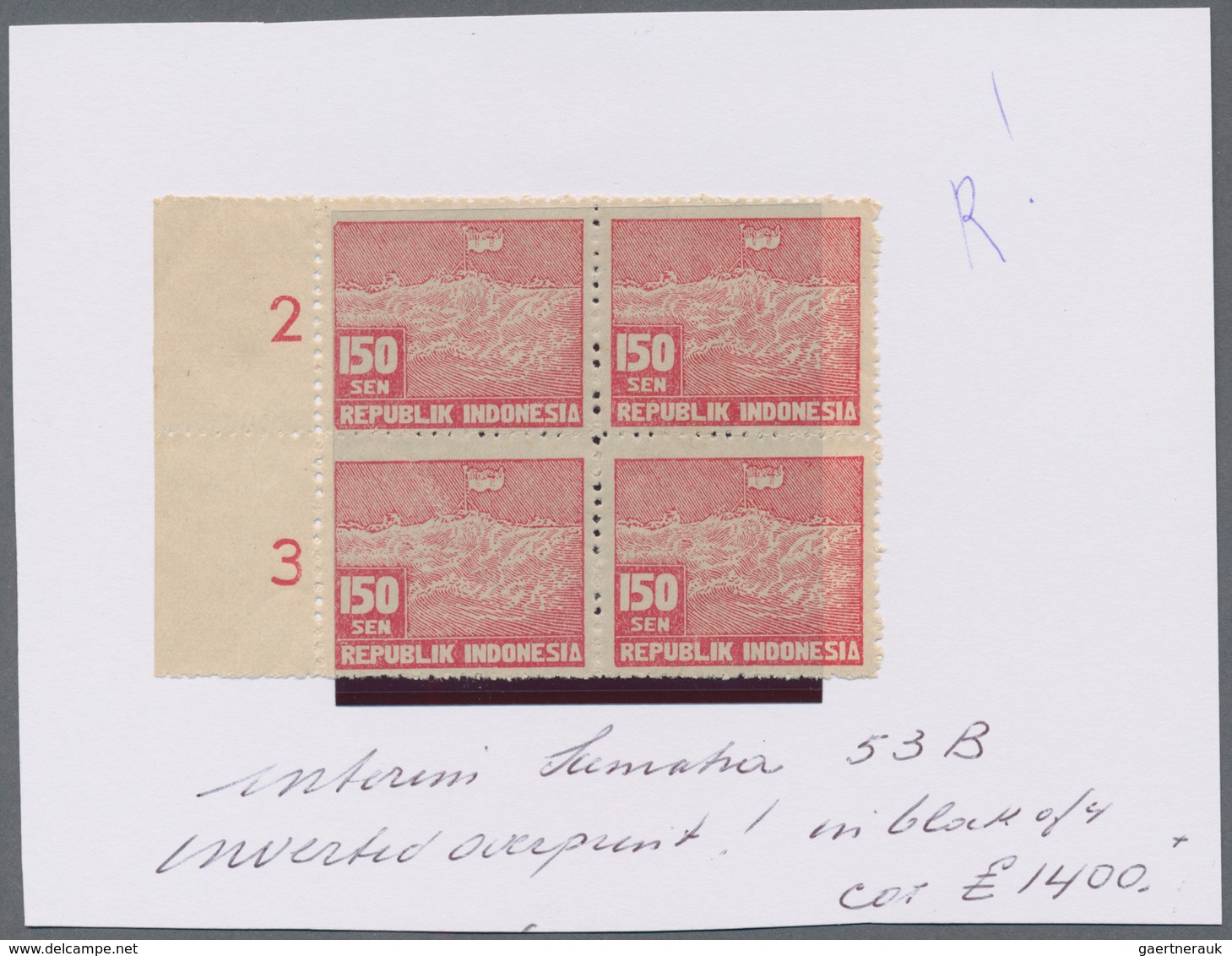 Indonesien - Lokalausgaben: 1945/50, very specialized collection on pages/stock cards in two large s