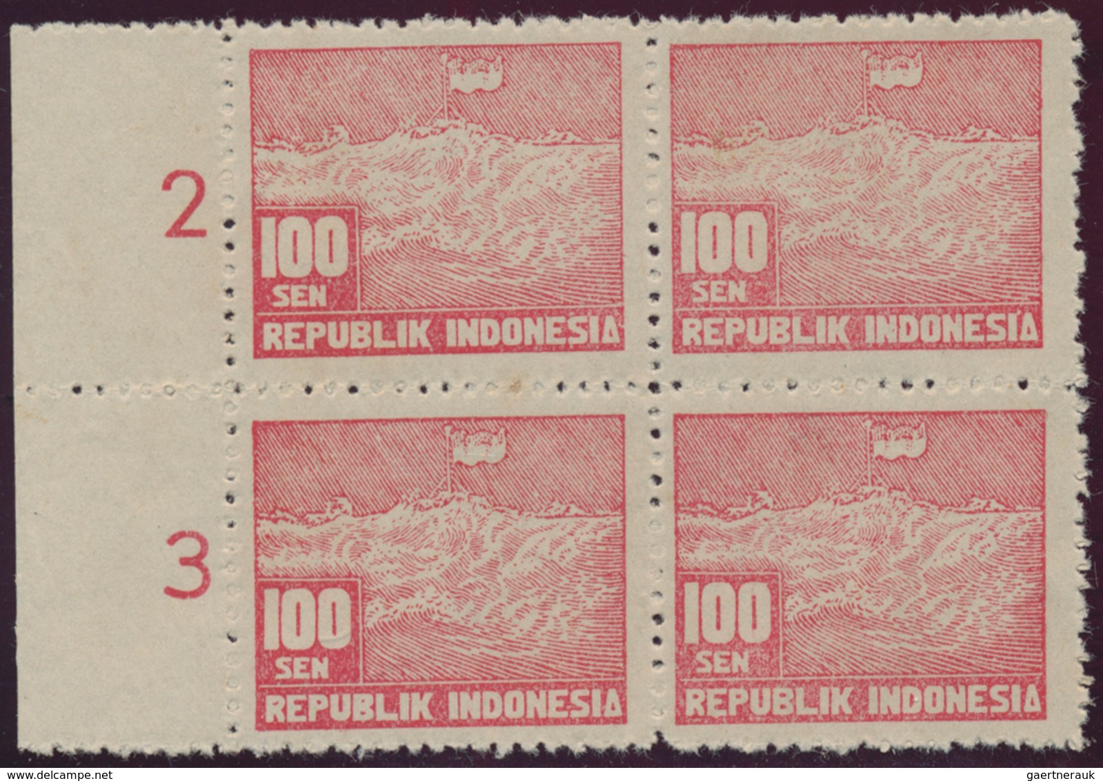 Indonesien - Lokalausgaben: 1945/50, very specialized collection on pages/stock cards in two large s