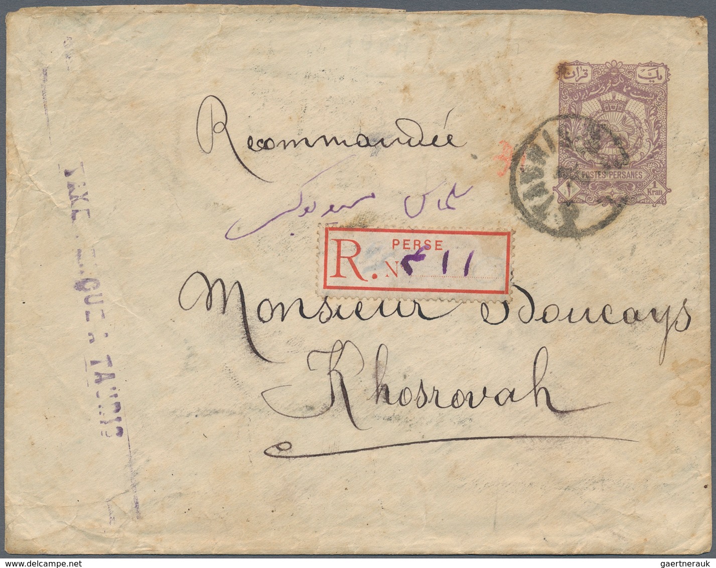 Iran: 1888-1904: Collection of 79 postal stationery envelopes of the various issues, unused and used