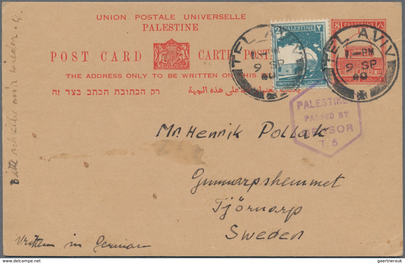 Israel: 1920/1970 (ca.), Israel And Some Palestine, Holding Of Several Hundred Covers/cards, Incl. R - Gebruikt (zonder Tabs)