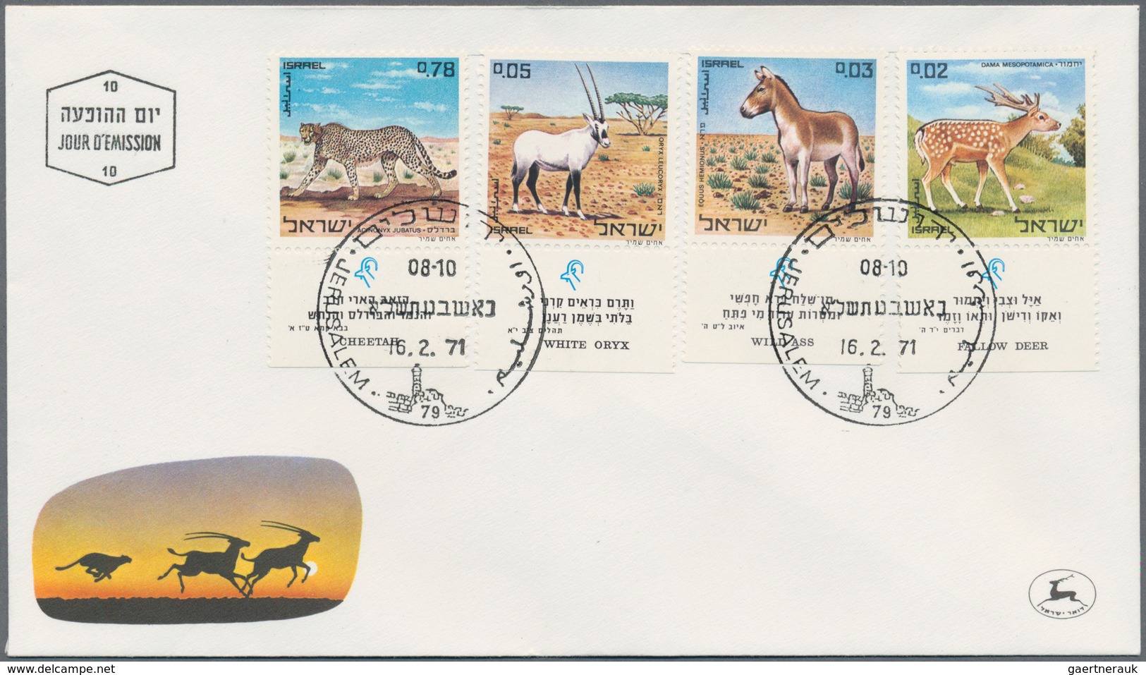 Israel: 1933/2002 (ca.), Comprehensive Stock Of More Than 1500 First Day Cover Partly Sorted In Big - Gebruikt (zonder Tabs)