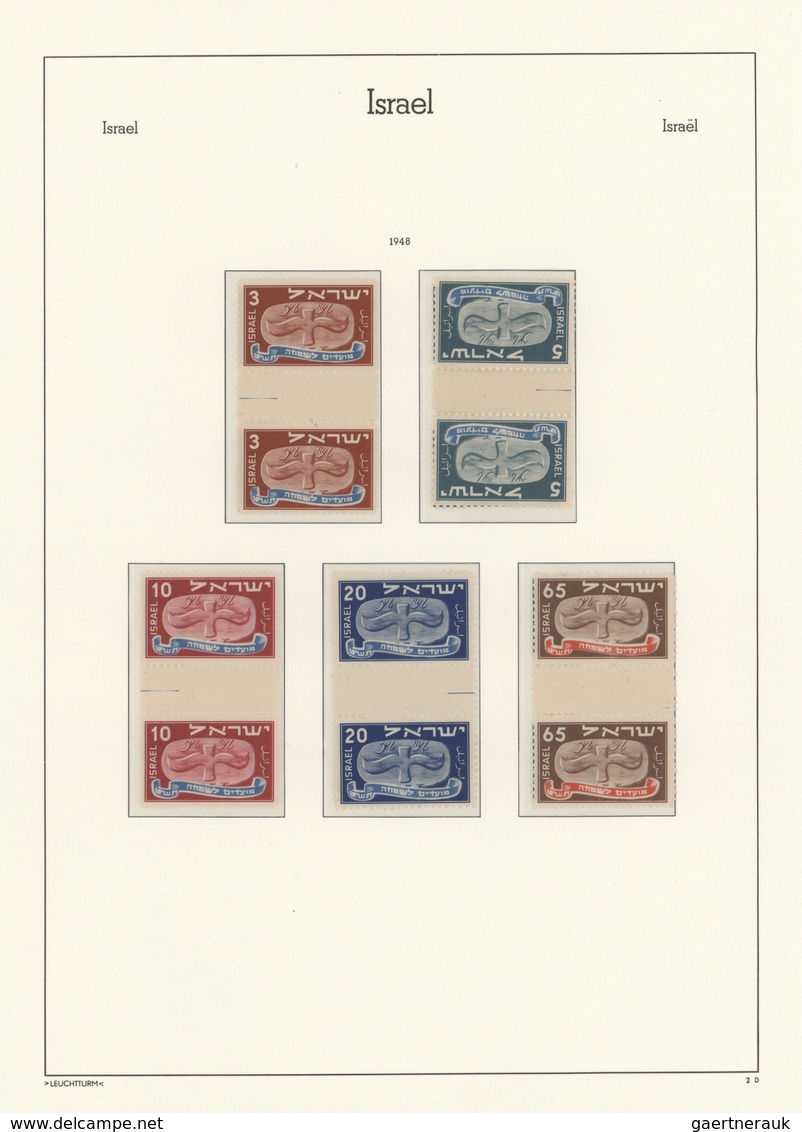 Israel: 1948/2011, MNH Collection In Eight Albums, Apparently Excl. 1st Issue Virtually Complete, Ea - Usati (senza Tab)