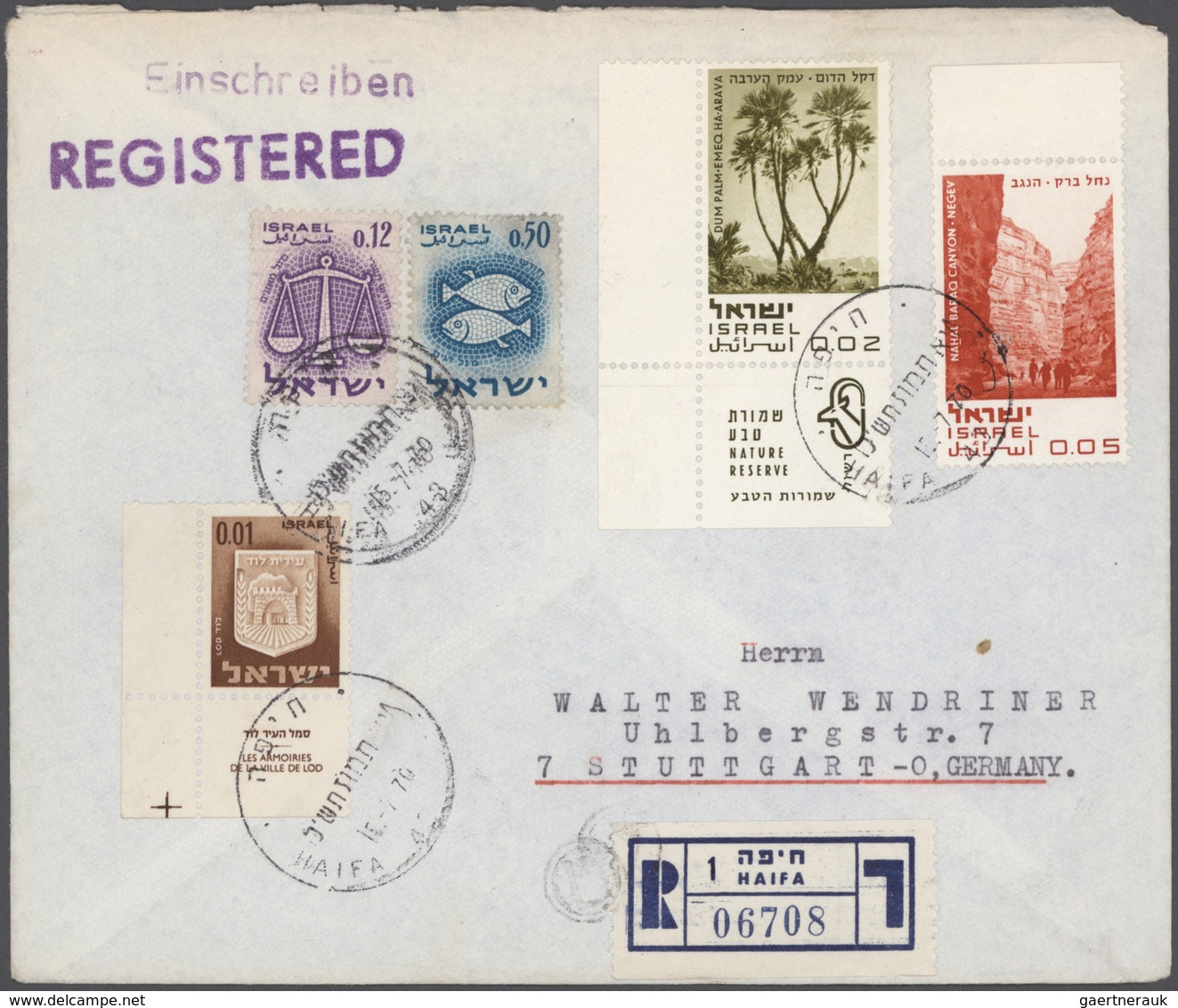 Israel: 1952/2008, Mainly From 1970s Onwards, Impressive Accumulation Of More Than 4.200 Covers/card - Gebruikt (zonder Tabs)