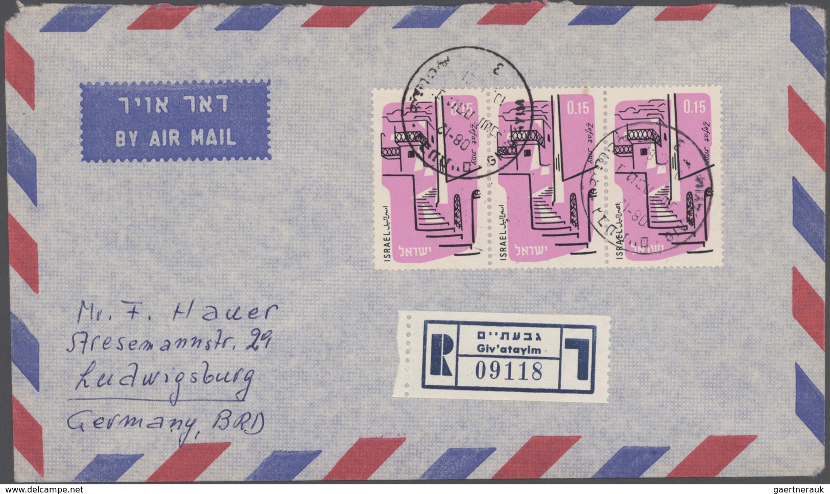 Israel: 1952/2008, Mainly From 1970s Onwards, Impressive Accumulation Of More Than 4.200 Covers/card - Usados (sin Tab)