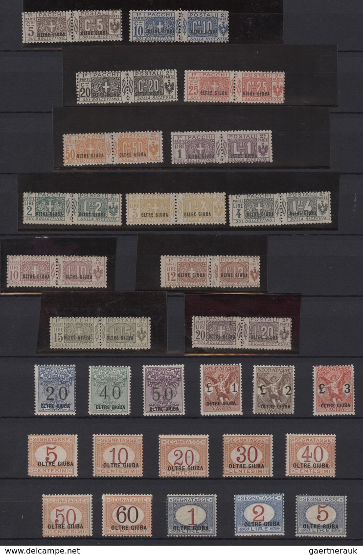 Italienisch-Djubaland: 1925/1926, A Mint Collection Comprising Better Issues, E.g. 1925 Definitives - Oltre Giuba