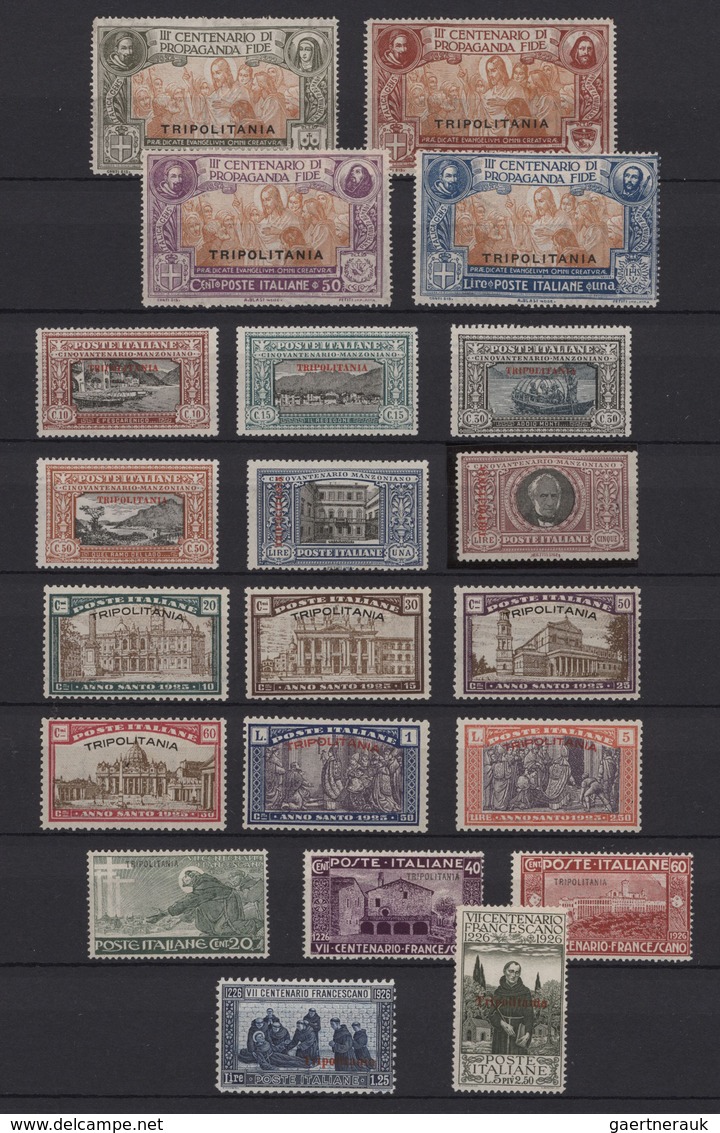 Italienisch-Tripolitanien: 1923/1934, A Mint Collection Comprising Better Issues, E.g. 1924 Manzoni, - Tripolitaine