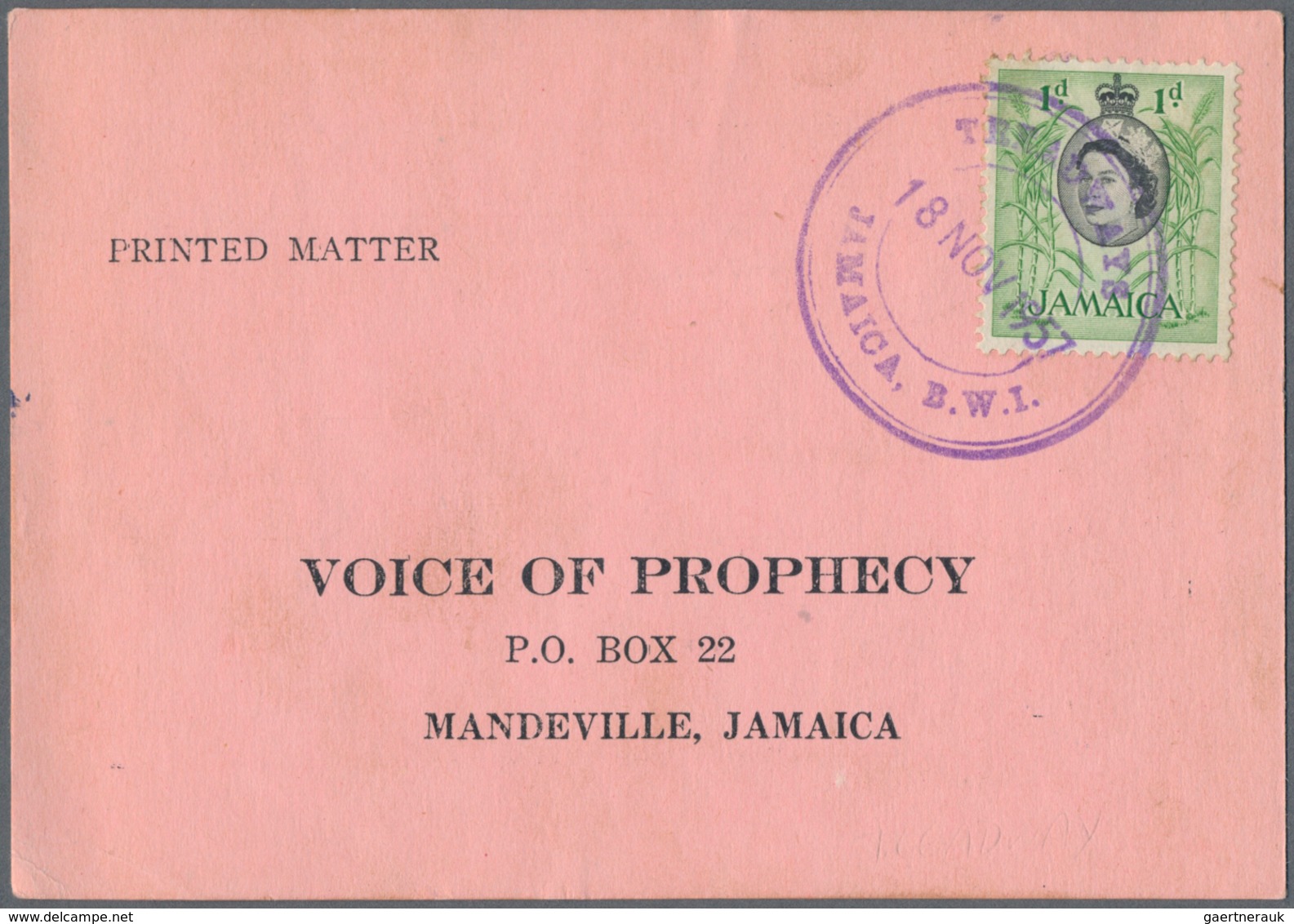 Jamaica: 1956/71 Ca. 120 Cancelled Postal Stationery Cards With Very Fine And Partly Rare Strikes Of - Jamaique (1962-...)