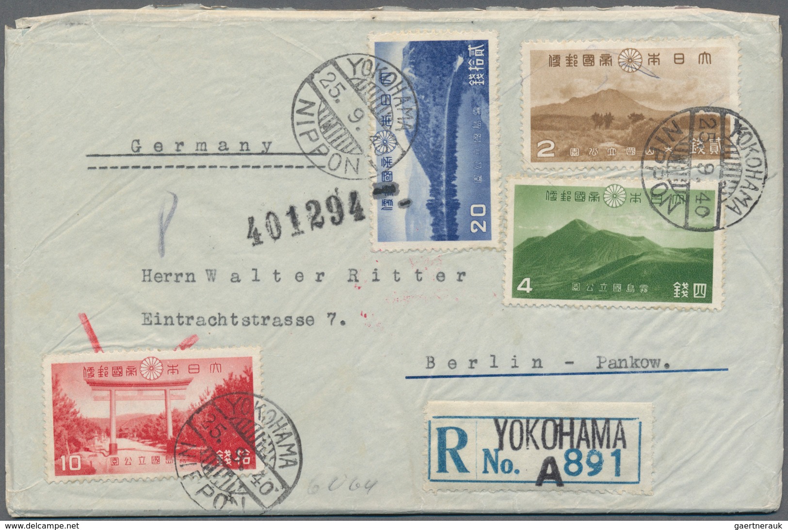 Japan: 1883/2004 (ca.), covers (ca. 160), ppc mint and used (77) in three cover books, inc. amazing