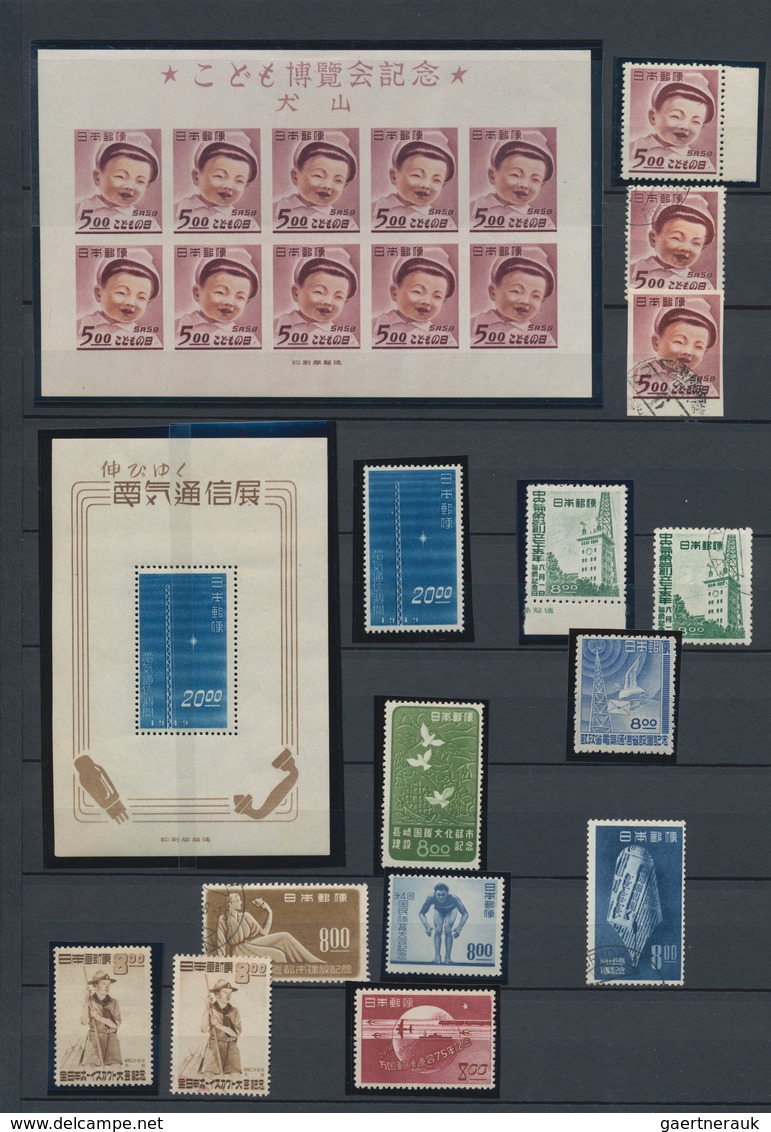 Japan: 1894/1990, collection of commemoratives inc. parks mint inc. MNH and used (double collected)