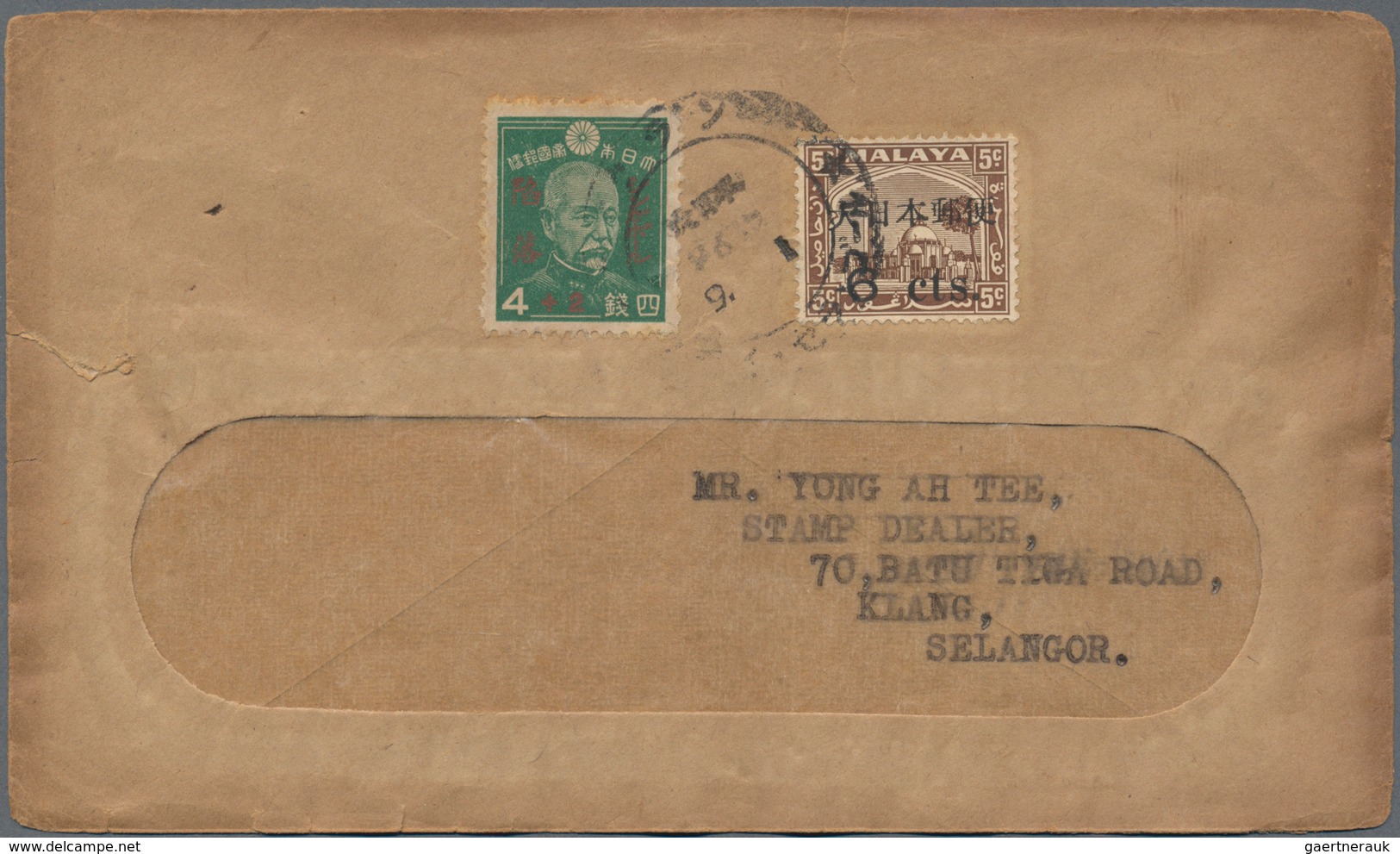Japanische Besetzung  WK II - Malaya: General Issues, 1942/44, Covers With Ovpt. Issues (6 + 1 Front - Malasia (1964-...)