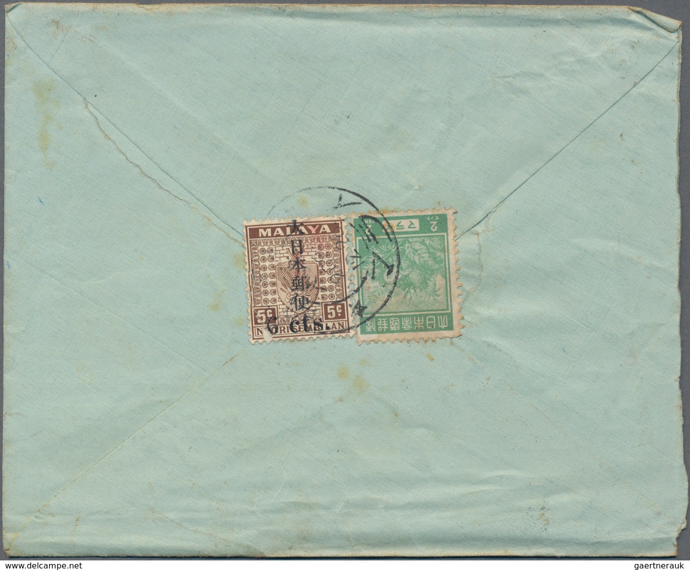 Japanische Besetzung  WK II - Malaya: General Issues, 1942/44, Covers With Ovpt. Issues (6 + 1 Front - Malaysia (1964-...)