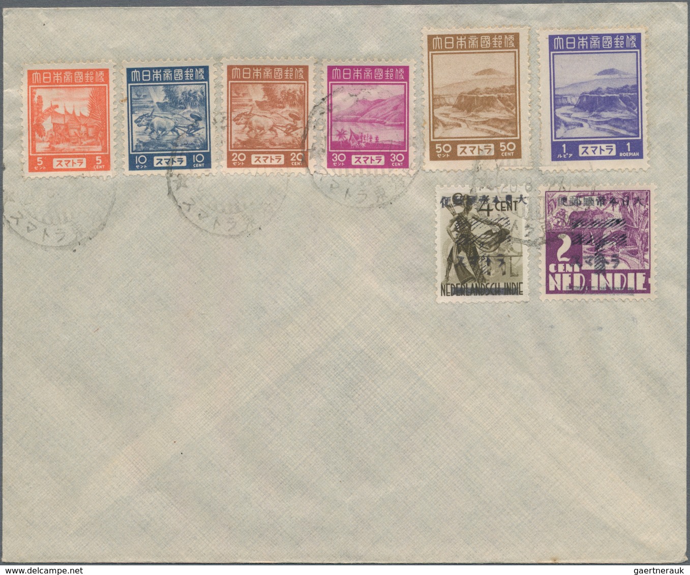 Japanische Besetzung  WK II - NL-Indien / Sumatra / Dutch East Indies: 1942/45, Covers (13) All W. P - Indonésie