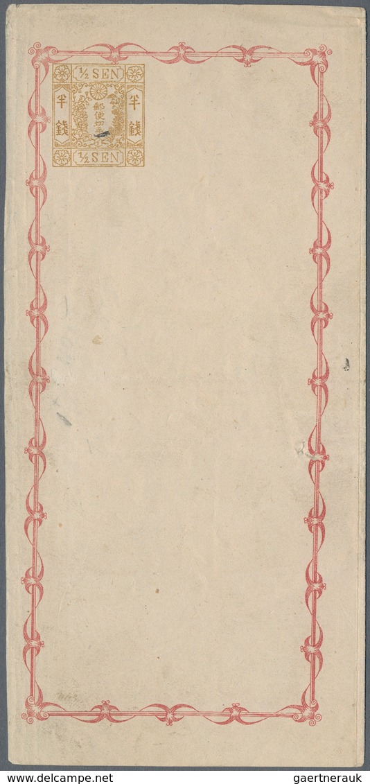 Japan - Ganzsachen: 1873/1912, Old Collection Of Cards, Envelopes, Wrappers Inc. PC1 (2) Inkdot Spec - Postkaarten