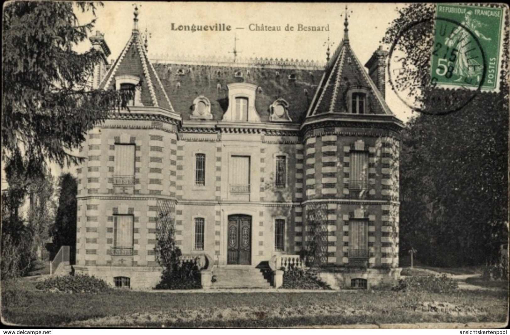 Cp Longueville Seine Et Marne, Chateau De Besnard - Autres & Non Classés