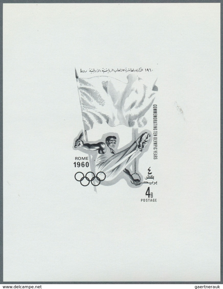 Jemen - Königreich: 1968, Summer OLYMPICS 1924-1968 'National flags and venues' 11 different imperfo