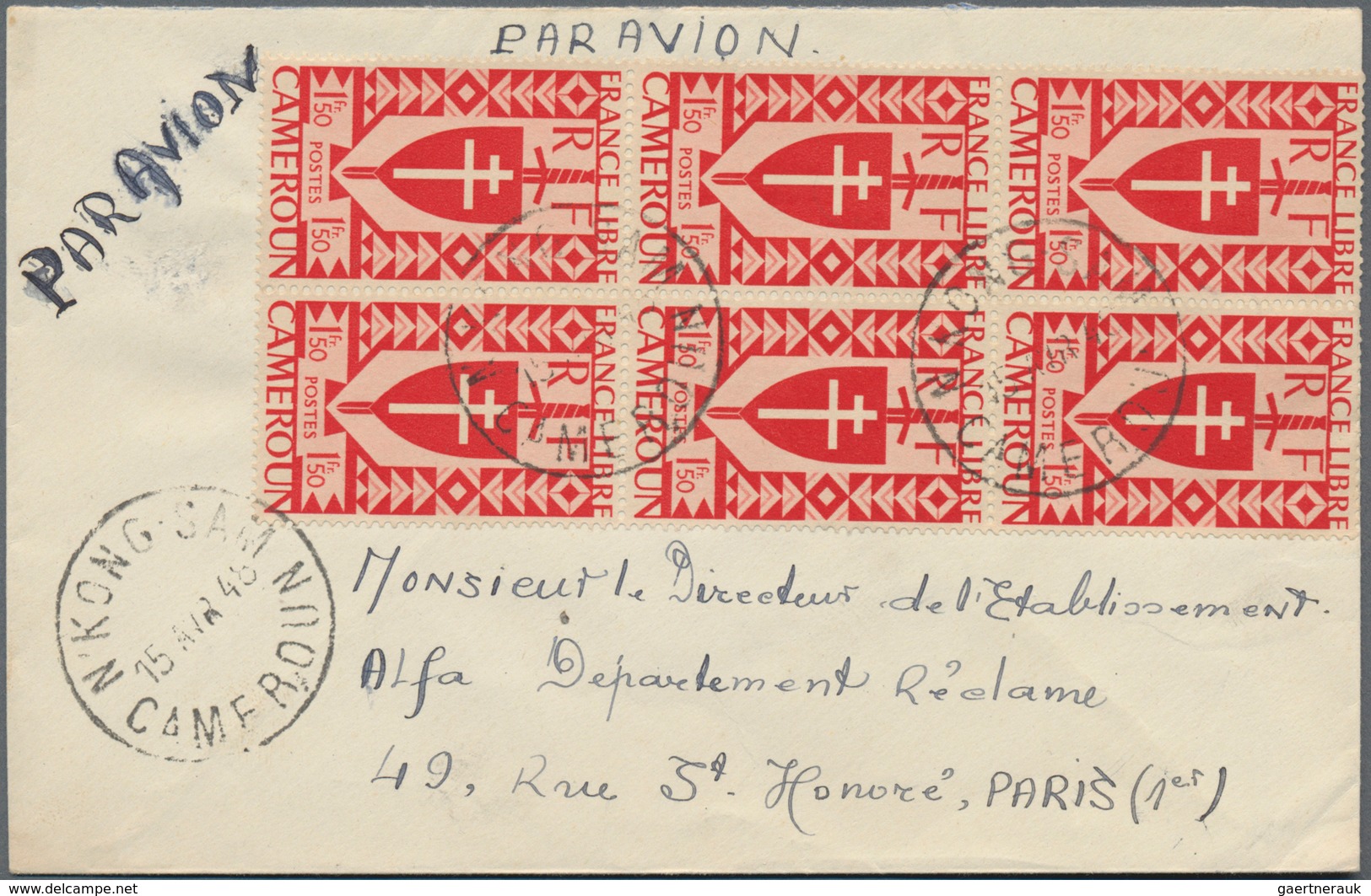 Kamerun: 1890/1990, Ca. 80 Covers, Mostly Of The Colonial Time And Sent To France, Incl. Registered - Kameroen (1960-...)