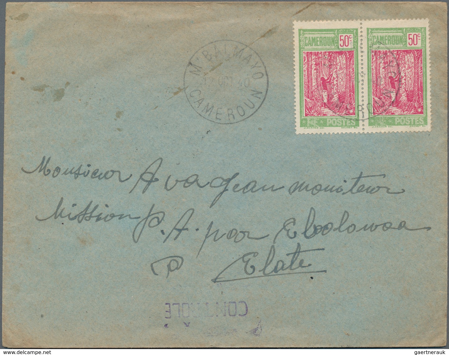 Kamerun: 1890/1990, Ca. 80 Covers, Mostly Of The Colonial Time And Sent To France, Incl. Registered - Cameroun (1960-...)