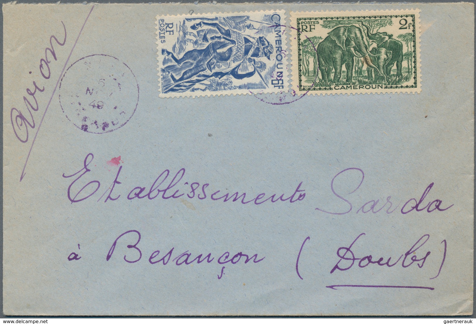 Kamerun: 1890/1990, Ca. 80 Covers, Mostly Of The Colonial Time And Sent To France, Incl. Registered - Camerún (1960-...)