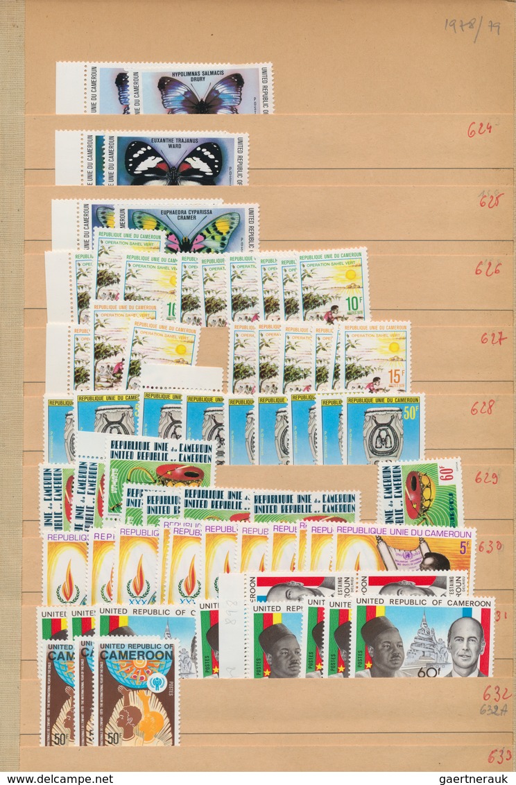 Kamerun: 1916/1984, Comprehensive Mint And Used Stock In Three Thick Albums With Plenty Of Material, - Camerún (1960-...)