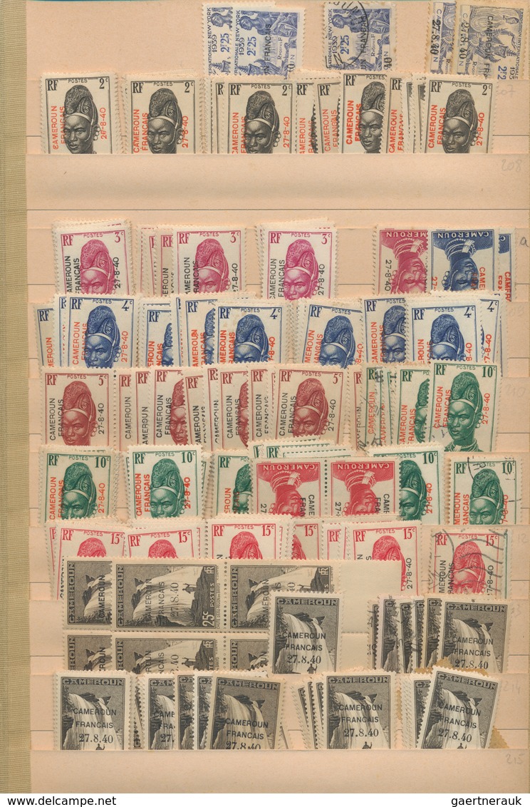 Kamerun: 1916/1984, comprehensive mint and used stock in three thick albums with plenty of material,