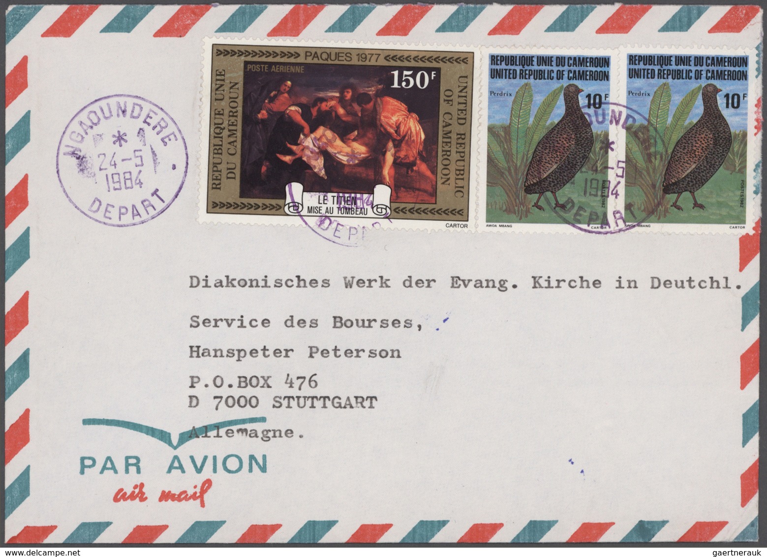 Kamerun: 1981/1993, Accumulation Of Apprx. 200 Commercial (mainly Airmail) Covers To Germany, Bearin - Cameroun (1960-...)
