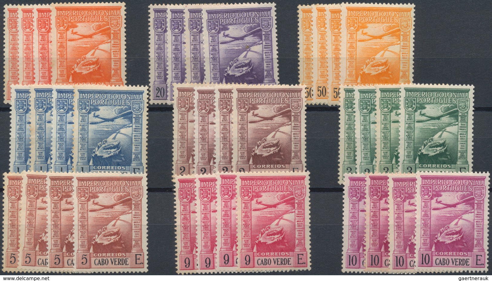 Kap Verde: 1877/1973, Accumulation/stock Of The Colonial Period, Sorted On Stockcards And Mainly In - Kaapverdische Eilanden