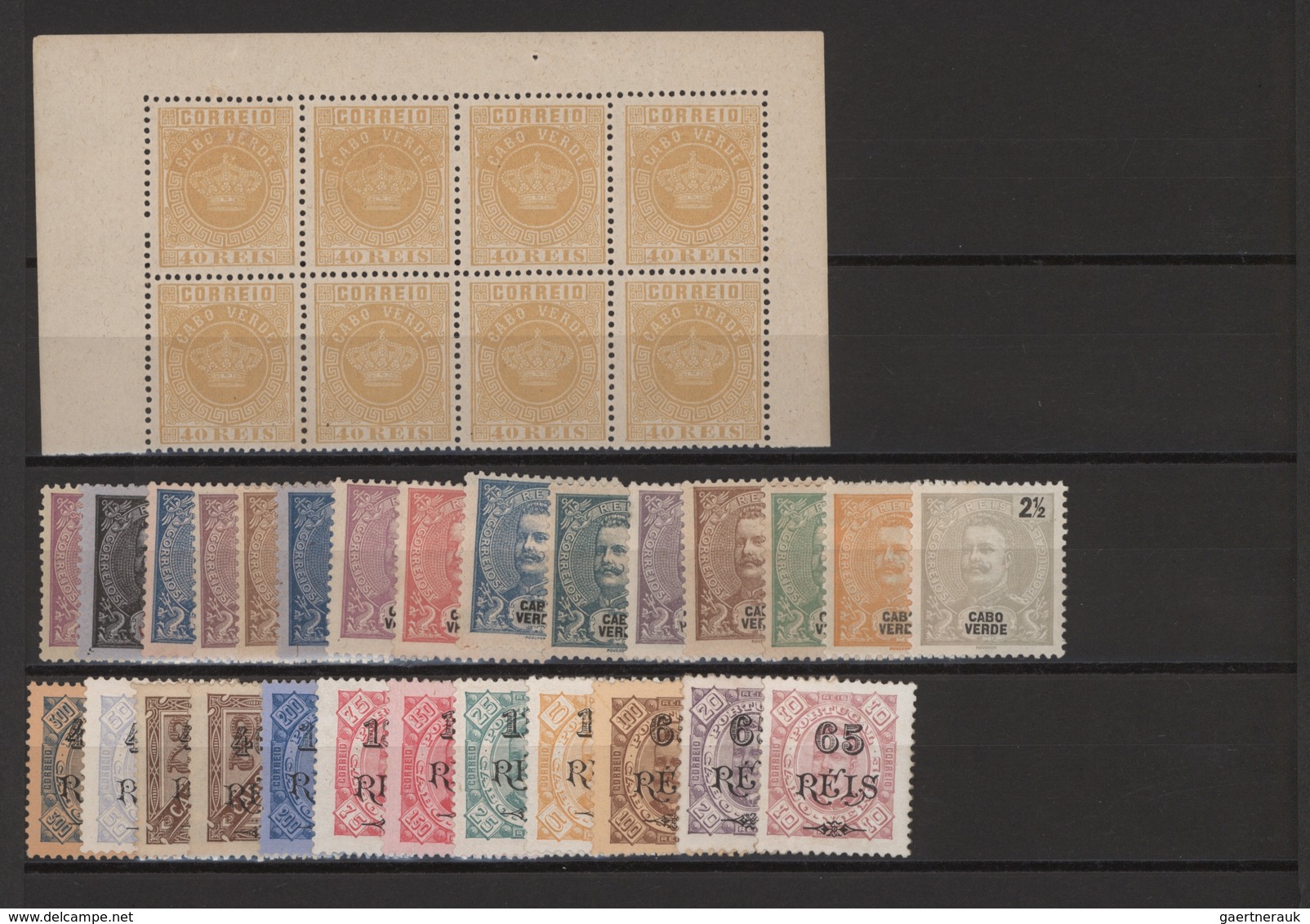 Kap Verde: 1881/1952, Nice Lot Of The Portugues Time. Mostly Mint Hinged Or With Some Gum Adhesions, - Cap Vert