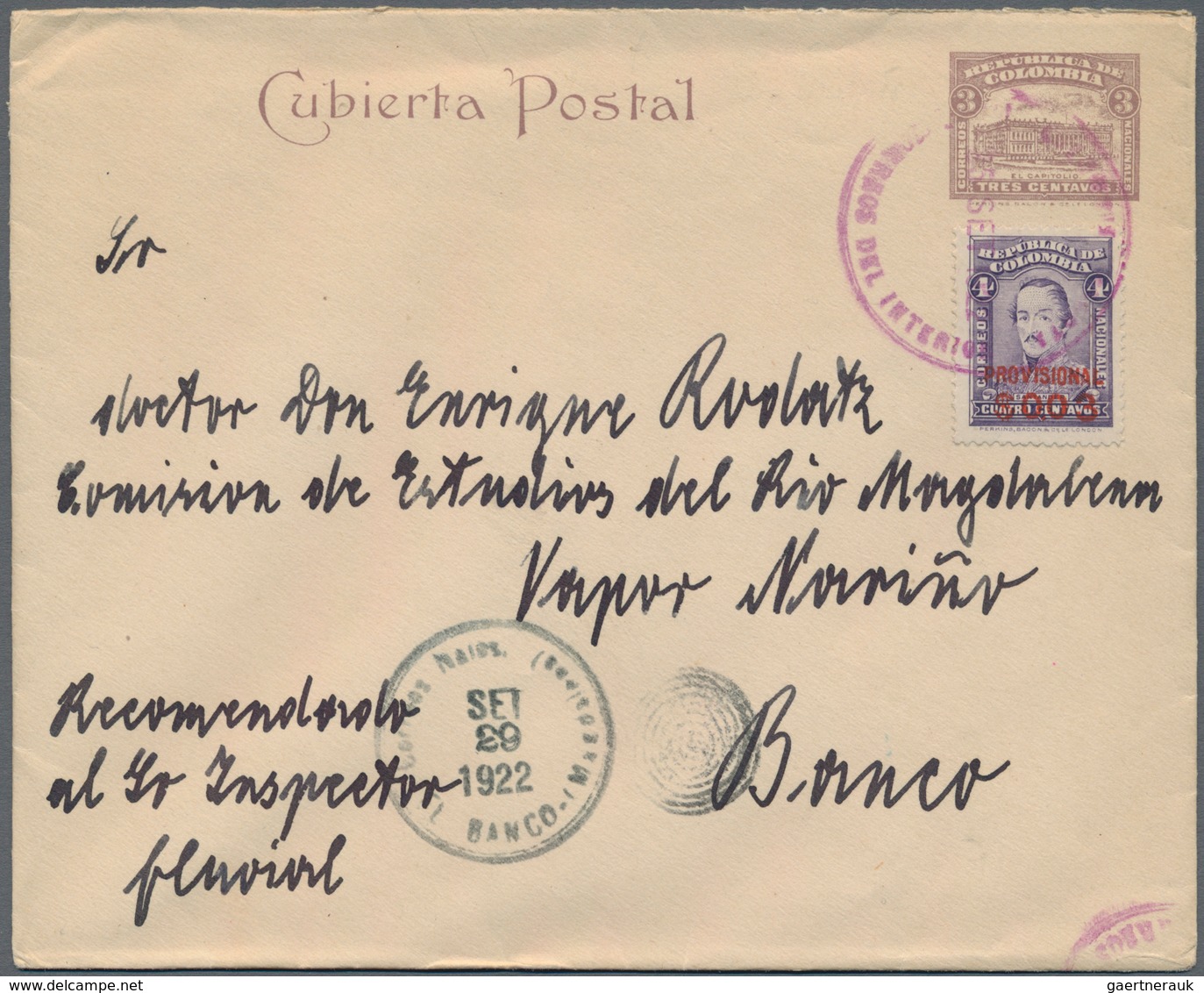 Kolumbien: 1895/1987 (ca.), Mainly Before 1960, Holding Of Apprx. 250 Covers/cards, Many Sent To Ger - Colombia