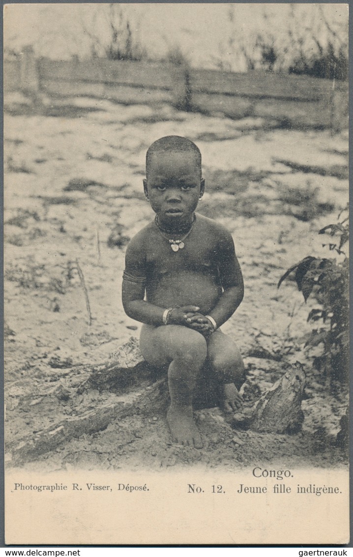 Kongo (Brazzaville): 1900/1960, Box With More Then 400 Historical Postcards With Only A Small Part O - Autres & Non Classés
