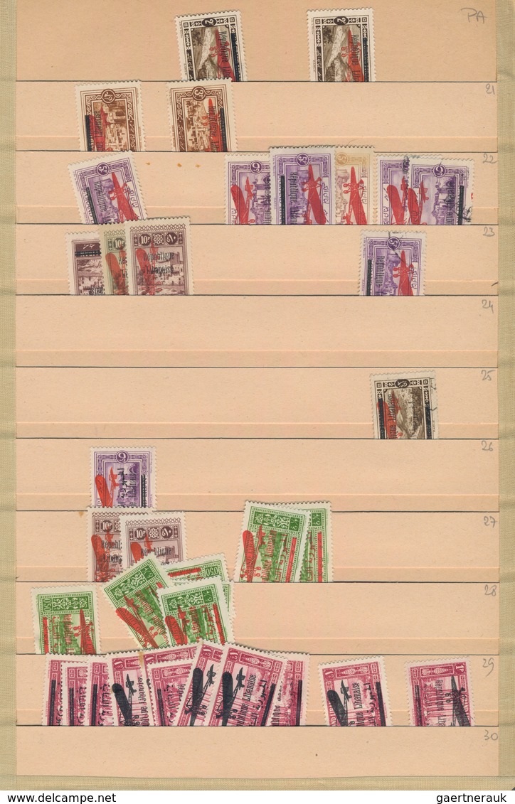 Libanon: 1924/1945, comprehensive mint and used stock in a thick album with plenty of material, from