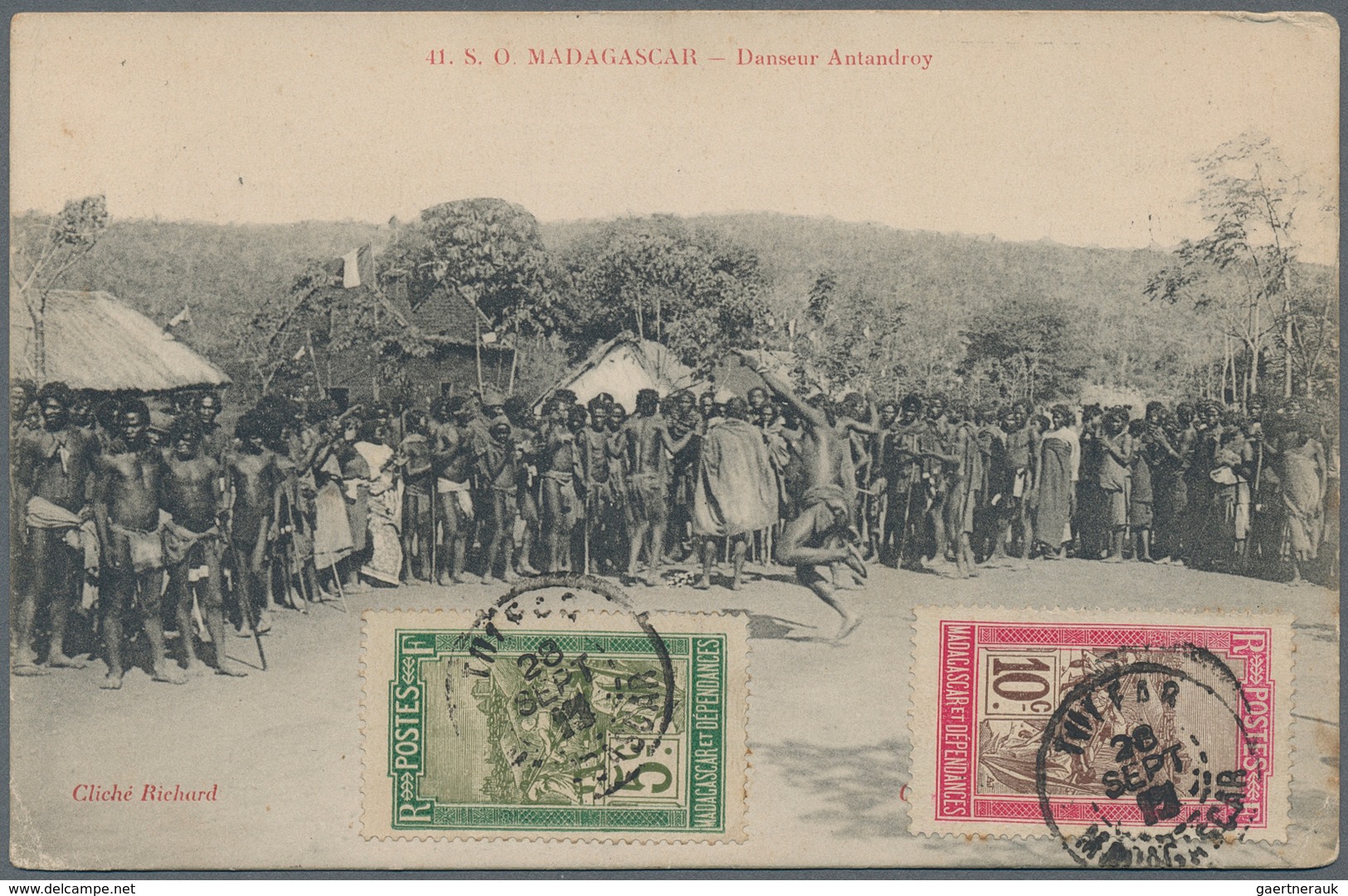 Madagaskar: 1905/1960 (ca.), almost exclusively before 1930, collection/accumulation of nearly 1000