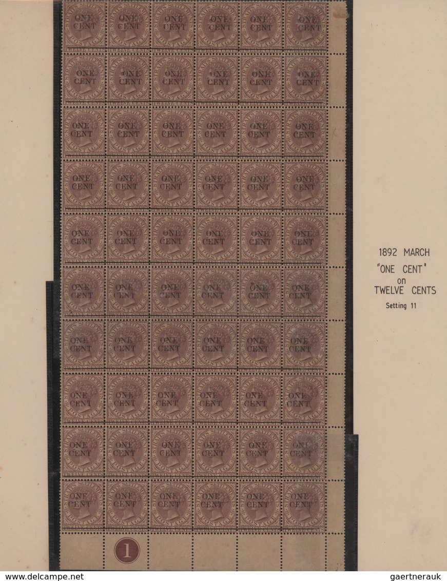 Malaiische Staaten - Straits Settlements: 1860's-1900 Ca.: Mint And Used Collection Of More Than 300 - Straits Settlements