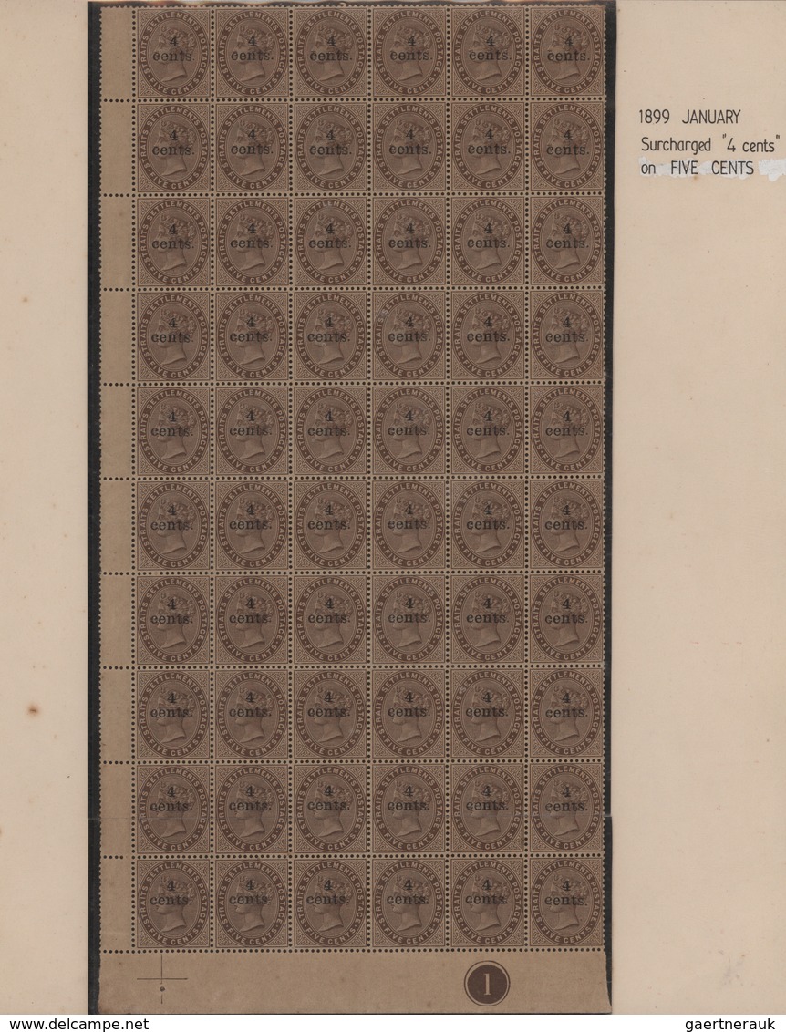 Malaiische Staaten - Straits Settlements: 1860's-1900 Ca.: Mint And Used Collection Of More Than 300 - Straits Settlements