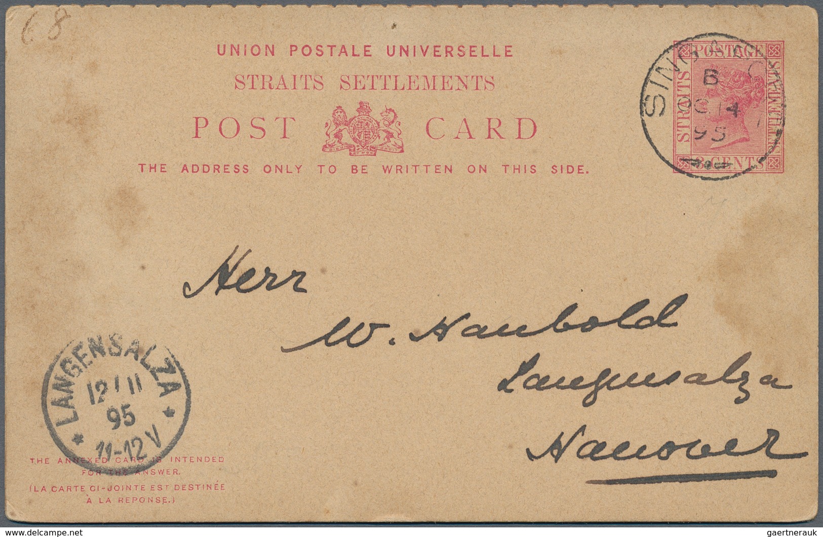 Malaiische Staaten - Straits Settlements: 1879-1940's POSTAL STATIONERY: Collection of more than 180