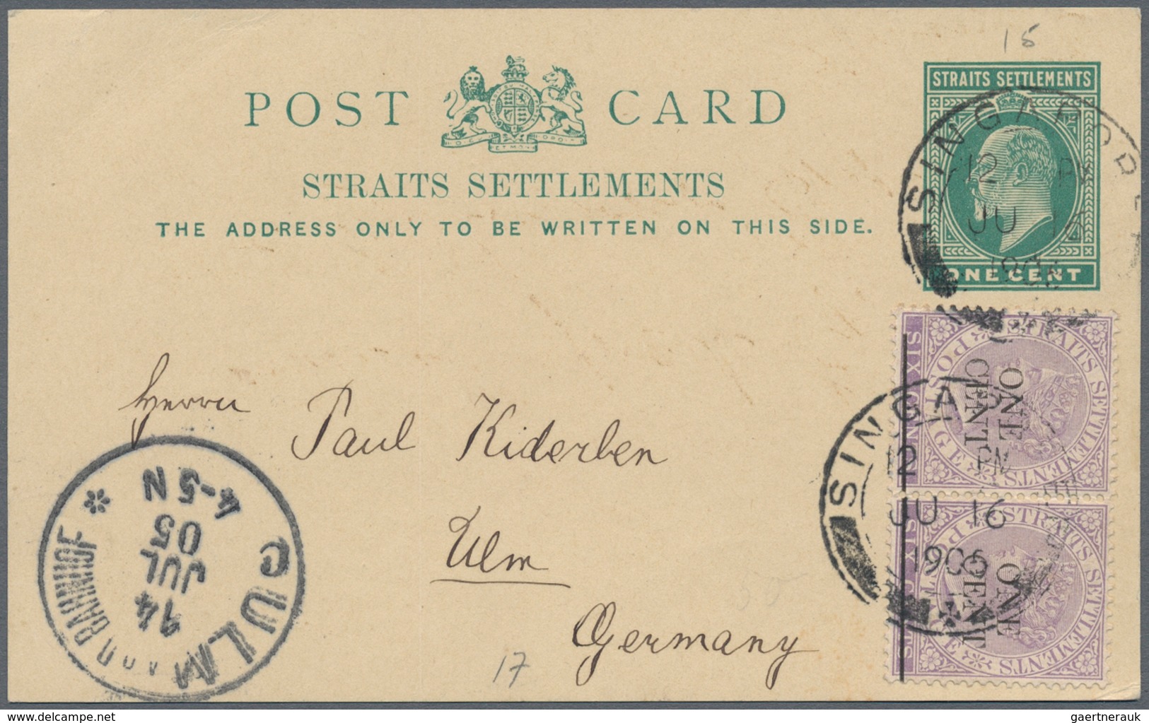 Malaiische Staaten - Straits Settlements: 1879-1940's POSTAL STATIONERY: Collection of more than 180