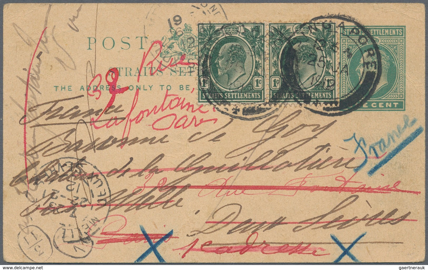 Malaiische Staaten - Straits Settlements: 1879-1940's POSTAL STATIONERY: Collection of more than 180