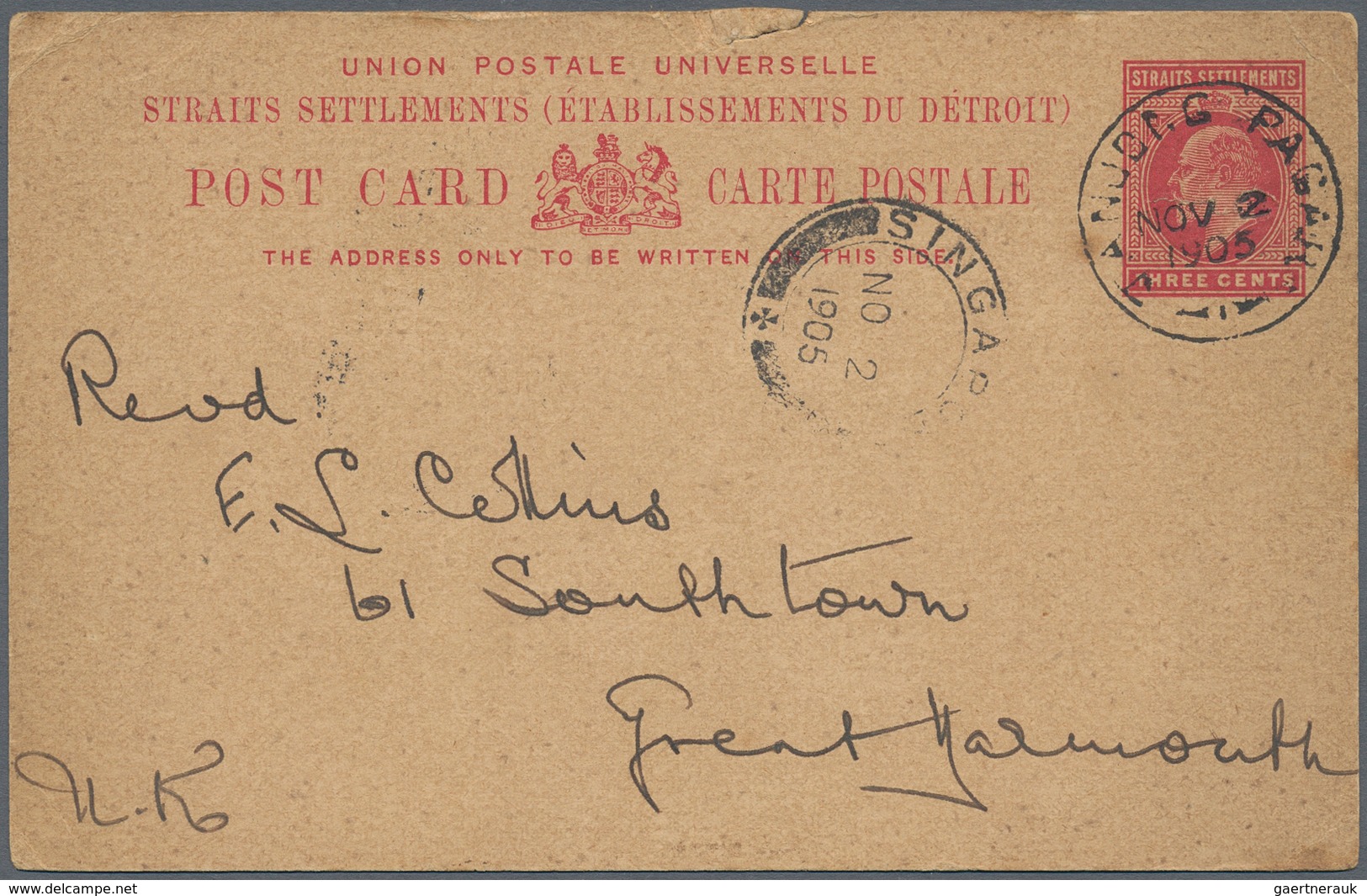 Malaiische Staaten - Straits Settlements: 1879-1940's POSTAL STATIONERY: Collection of more than 180