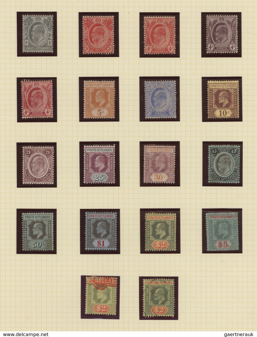 Malaiische Staaten - Straits Settlements: 1902-1948: Mint And Used Collection Of More Than 300 Stamp - Straits Settlements