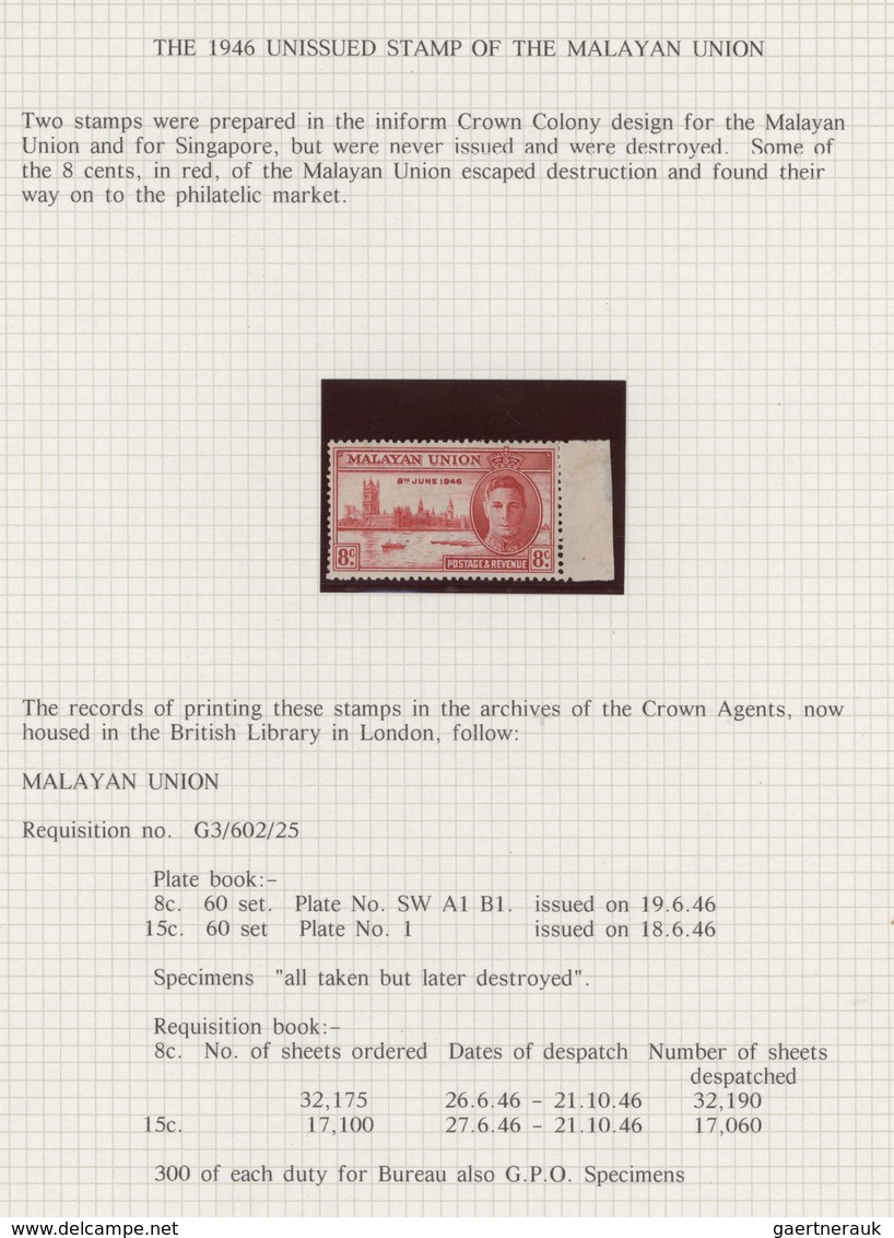 Malaiische Staaten - Straits Settlements: 1910/1955, Sophisticated Balance In An Album, Comprising A - Straits Settlements