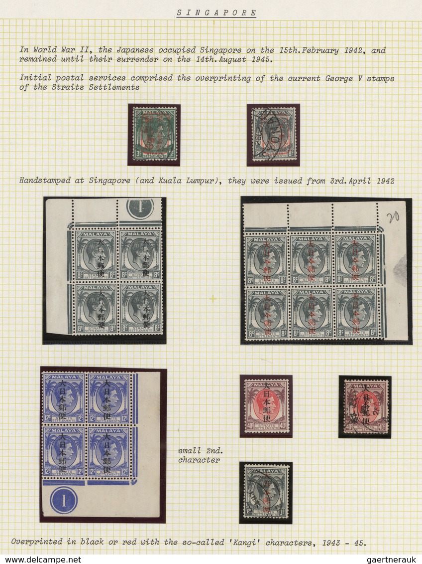 Malaiische Staaten - Straits Settlements: 1910/1955, Sophisticated Balance In An Album, Comprising A - Straits Settlements