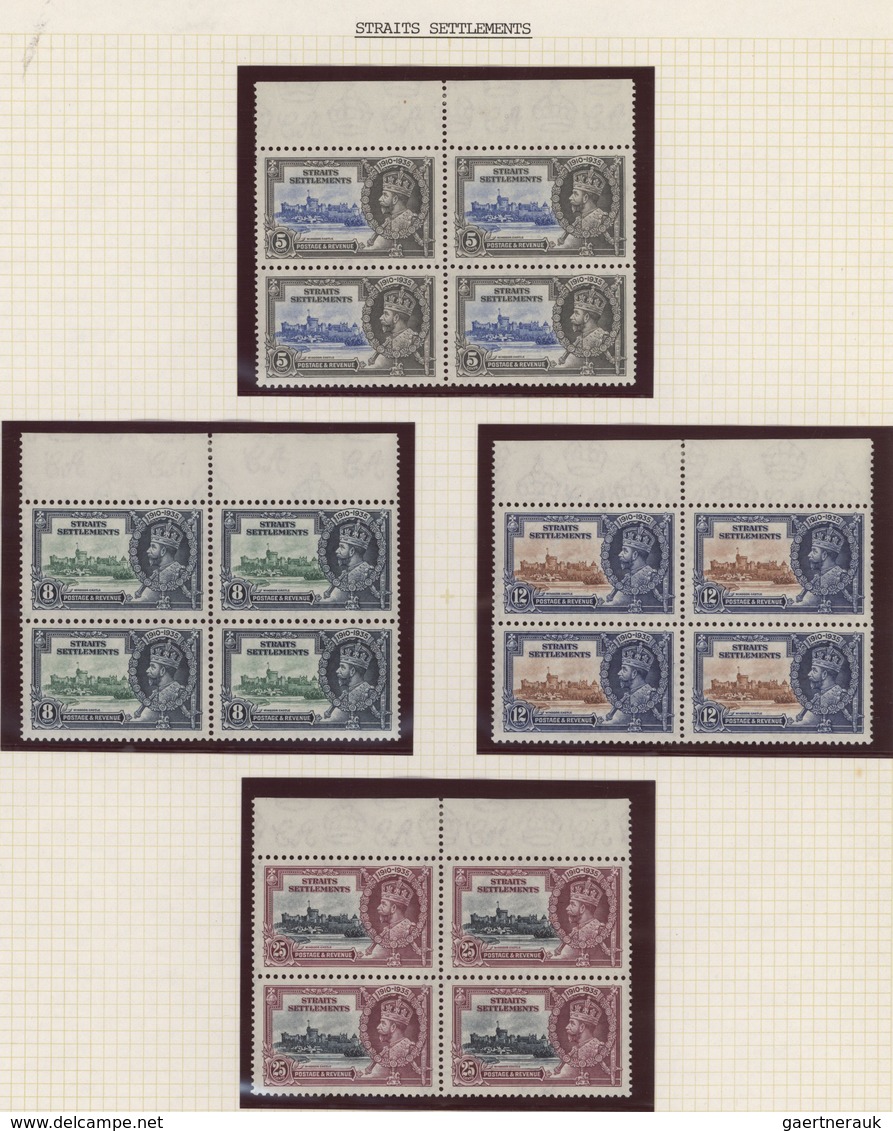 Malaiische Staaten - Straits Settlements: 1935, Silver Jubilee, Specialised Collection Of Apprx. 83 - Straits Settlements
