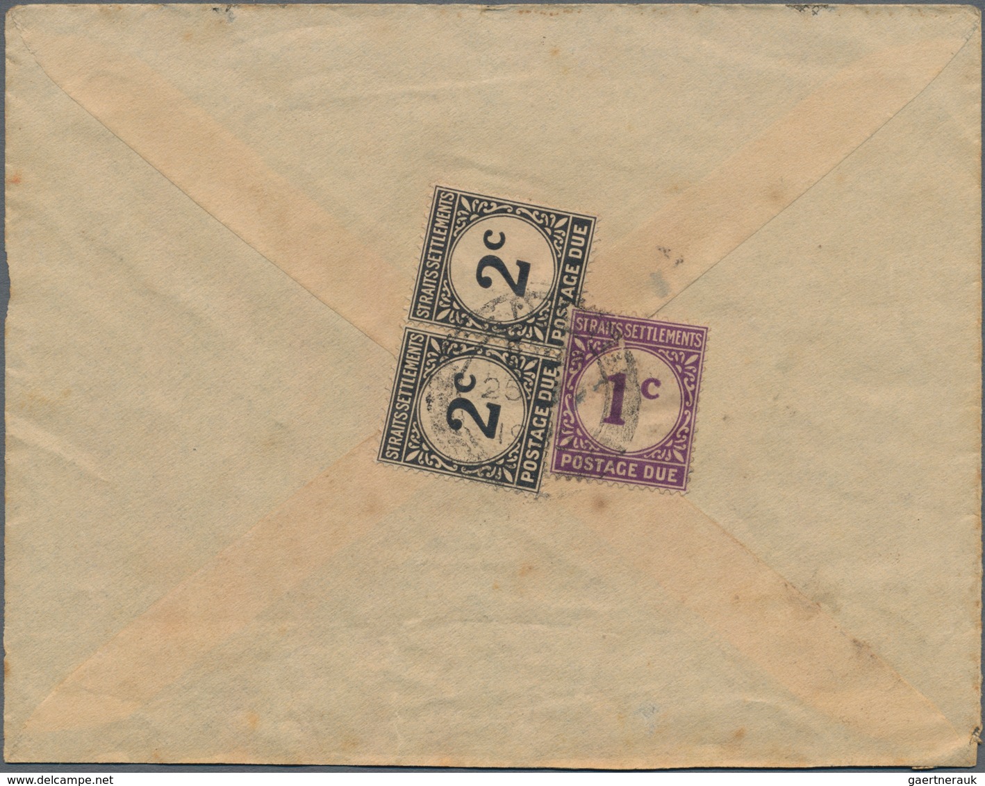 Malaiische Staaten - Straits Settlements - Portomarken: 1924-26 Postage Due: 15 Covers Bearing Diffe - Straits Settlements